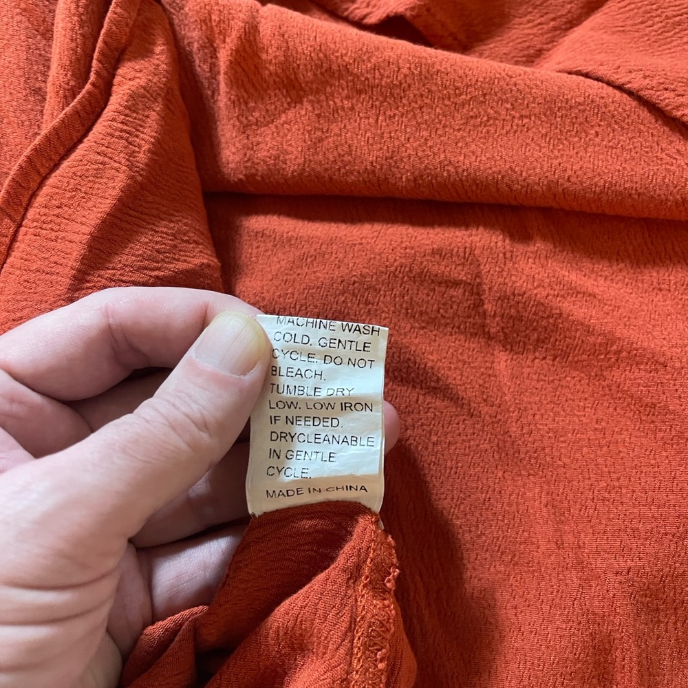 Embroidered Rust Top - Picture 5 of 13